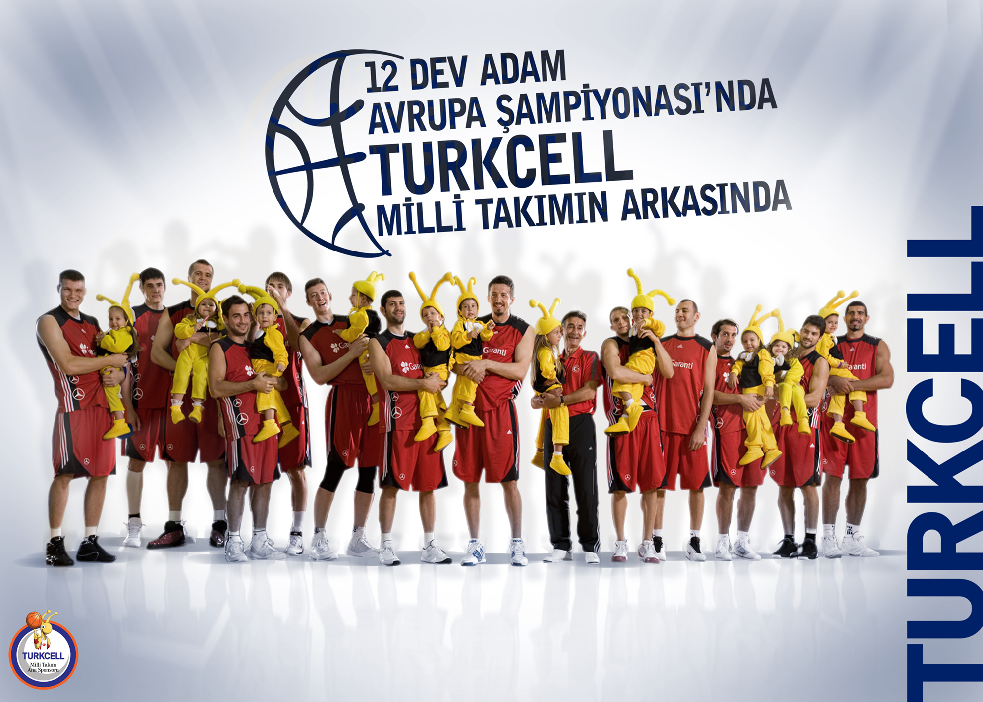 Turkcell Avrupa Şampiyonasında Milli Takımı destekliyor